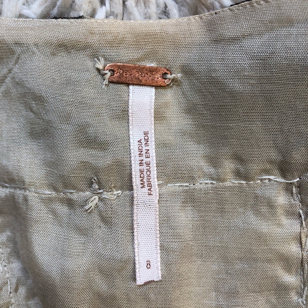 Free People Olive and Copper Metallic Dress - Picture 5 of 8